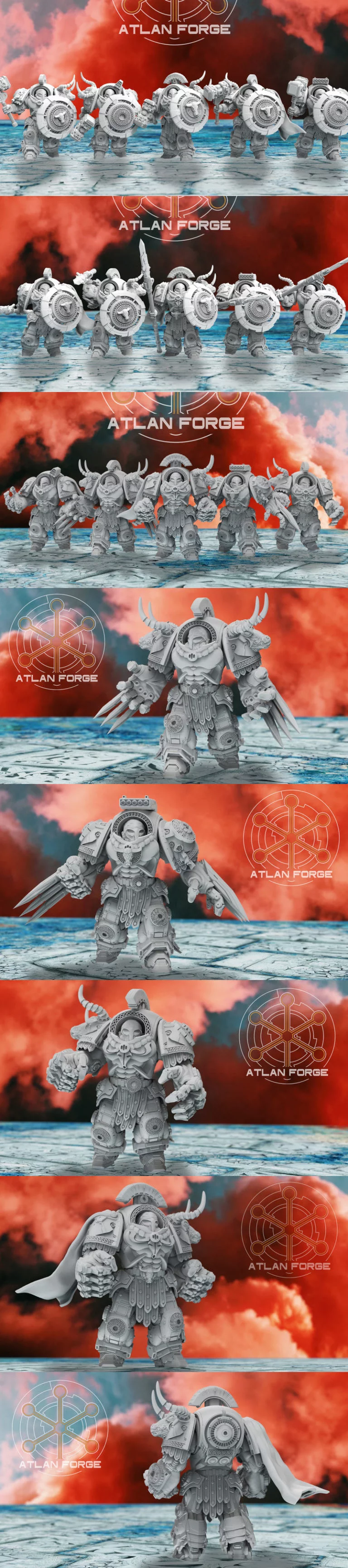迈锡尼进攻迈尔米多尼人 3D打印模型|Minoan Assault Myrmidons – 3D Print Model