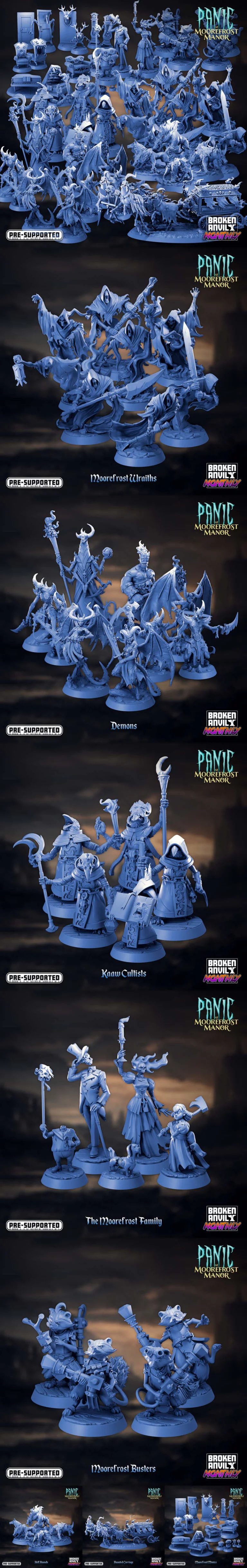 Panic at Moorefrost Manor – Complete Pack – 3D Print Model