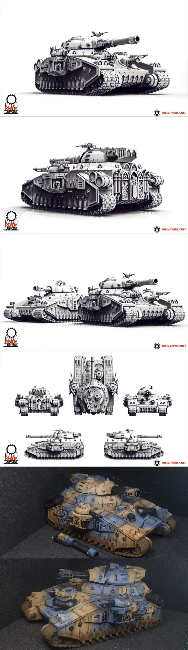 封建守卫超级战车——3D打印模型|Feudal Guard Super Battle Tank – 3D Print Model