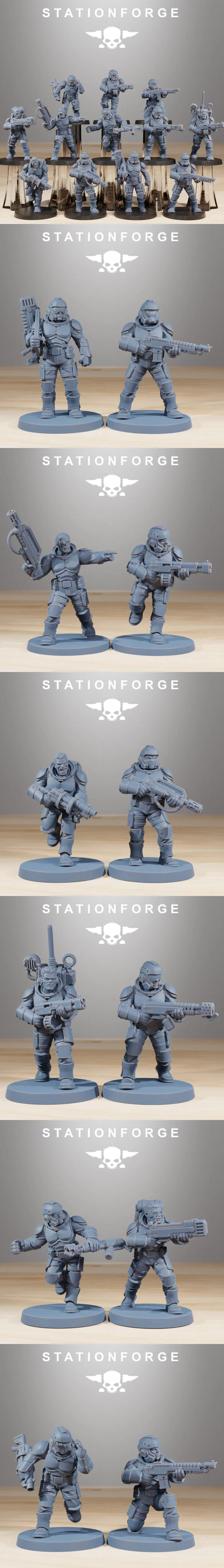 Vaskar步兵建造套件 - 3D打印模型|Vaskar Infantry Builder Kit – 3D Print Model