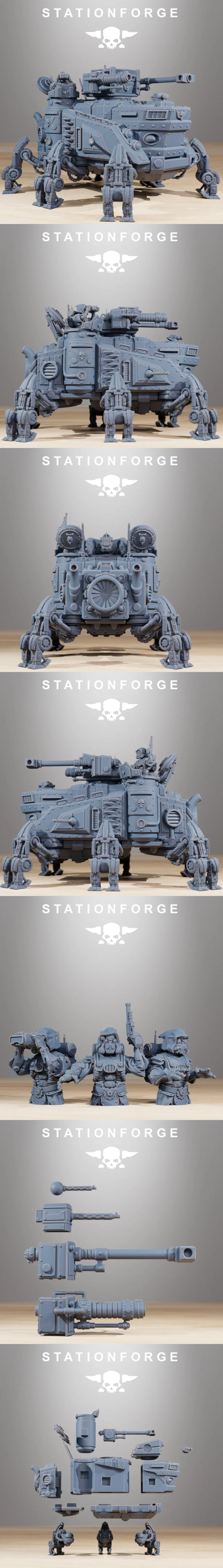 重型战车扫描模型——来自《Scavenger》的3D打印作品|Scavenger Heavy Tank – 3D Print Model