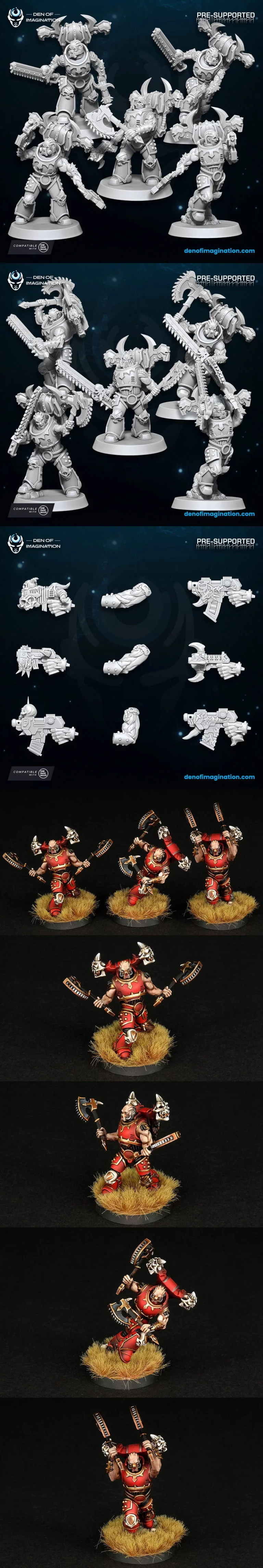 混沌之境： Savage Gladiators 3D打印模型|Chaos – Savage Gladiators – 3D Print Model