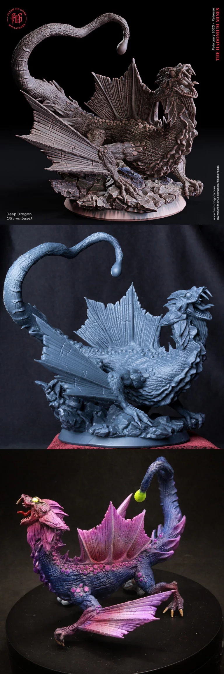 深龙——3D打印模型|Deep Dragon – 3D Print Model
