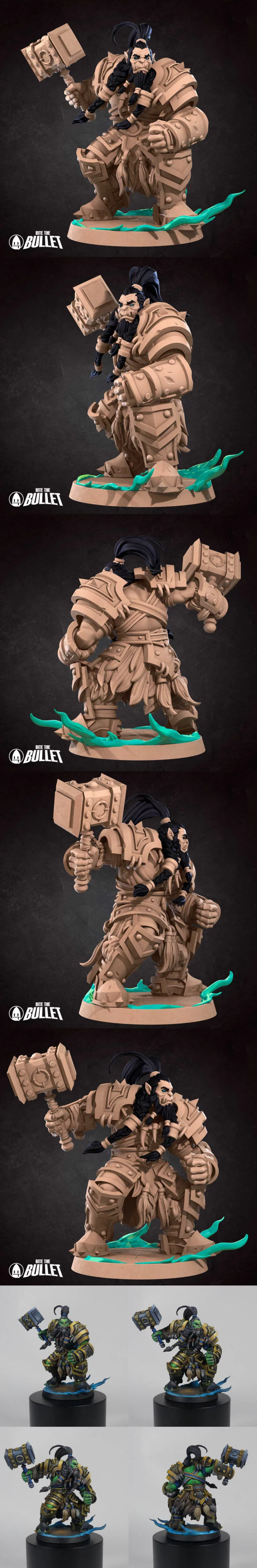 奥术术士——3D打印模型|Orc Shaman – 3D Print Model