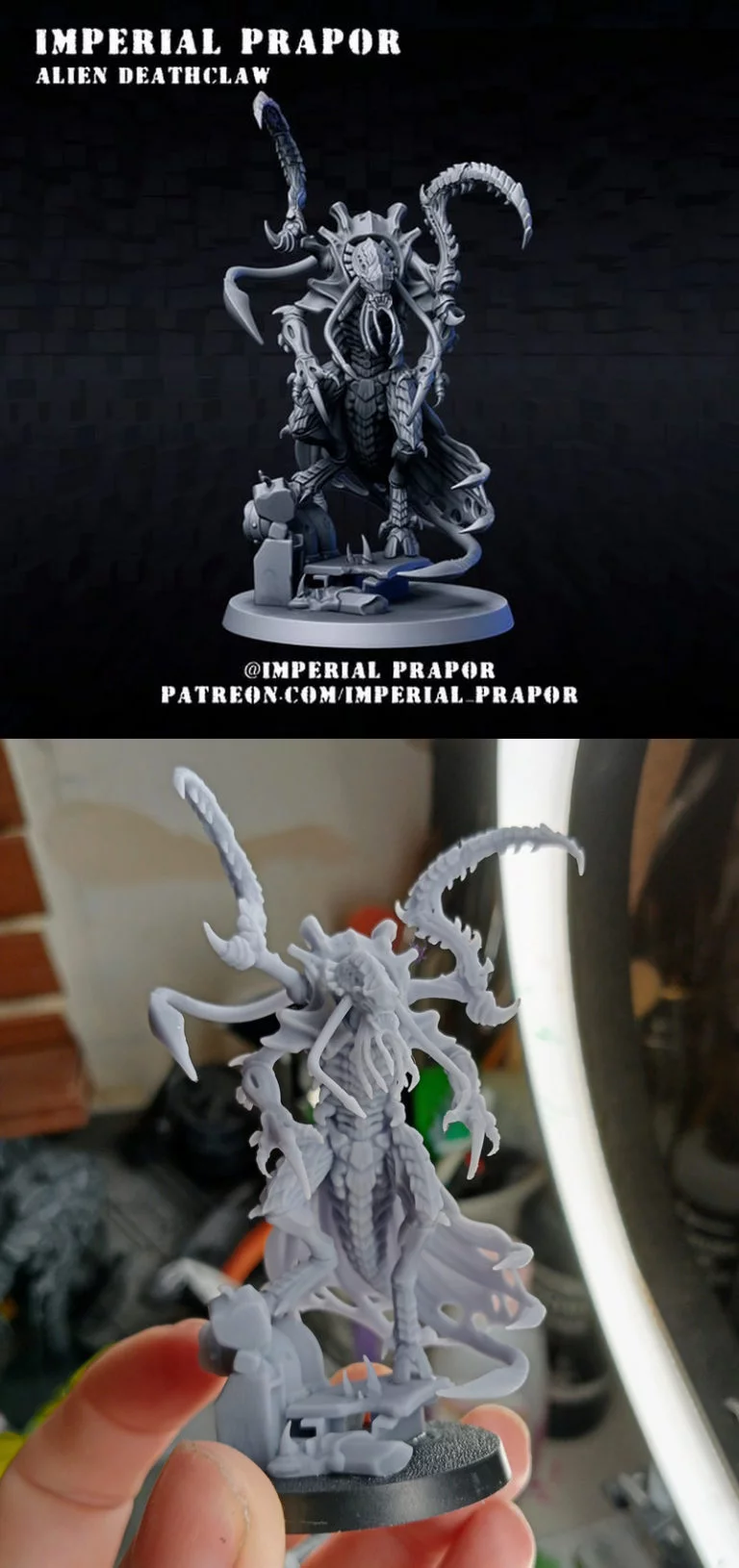 帝国先锋——异星死爪——3D打印模型|Imperial Prapor – Alien Deathclaw – 3D Print Model