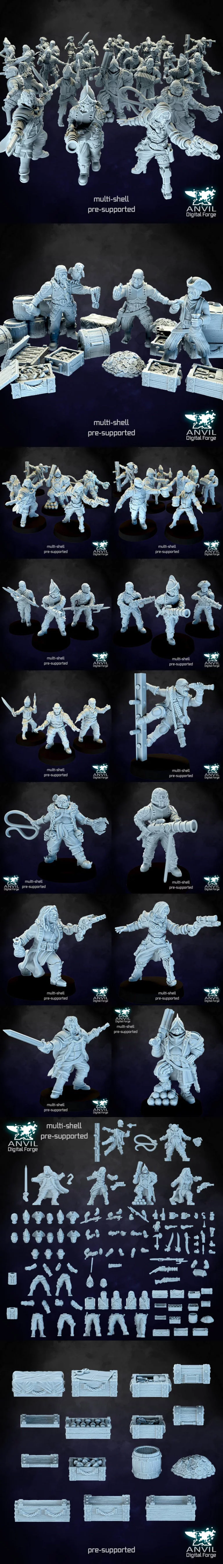 Anvil Digital Forge——太空海盗3D打印模型|Anvil Digital Forge – Space Pirates – 3D Print Model