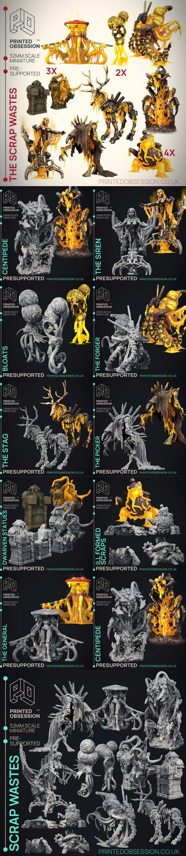 废料痴迷——《废料幻想》3D打印模型|Printed Obsession – The Scrap Wastes – 3D Print Model