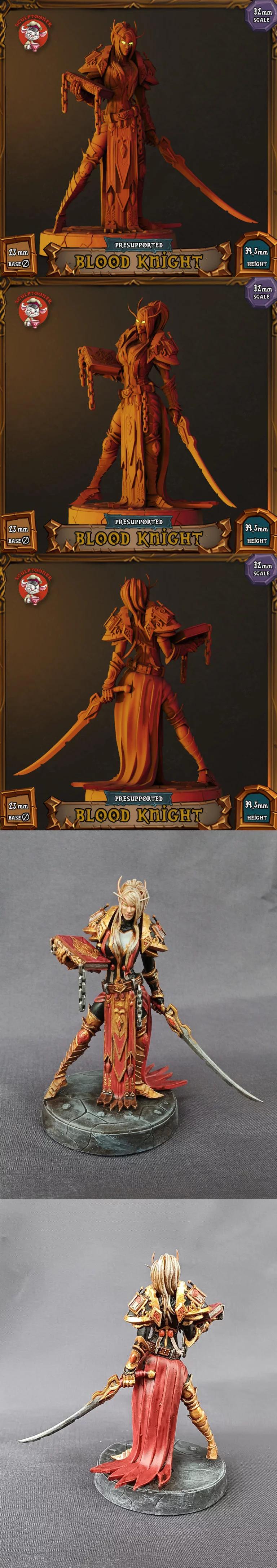 血色骑士 - 3D打印模型|Blood Knitght – 3D Print Model