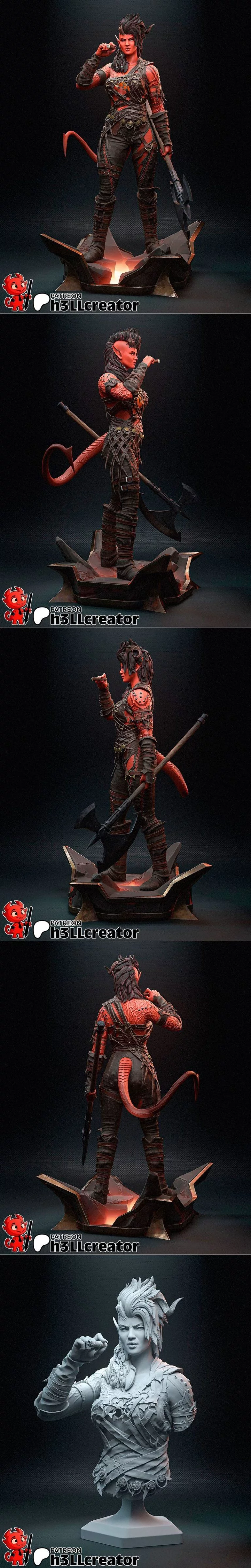 H3LL创作者 - Karlach - 3D打印模型|h3ll creator – Karlach – 3D Print Model STL