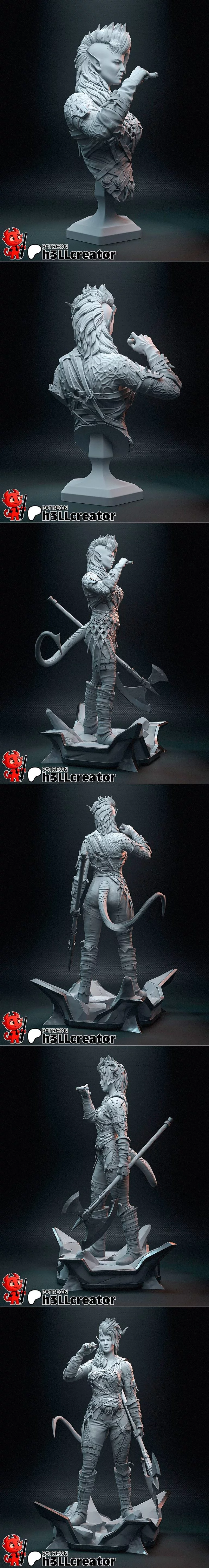 H3LL创作者 - Karlach - 3D打印模型|h3ll creator – Karlach – 3D Print Model STL