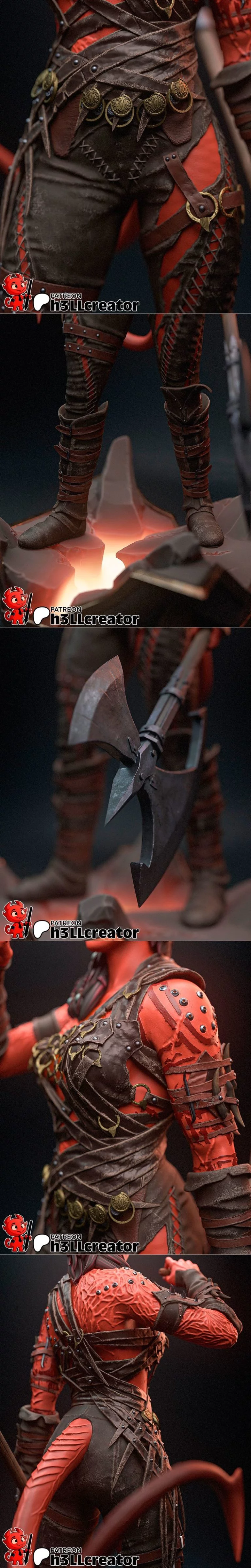 H3LL创作者 - Karlach - 3D打印模型|h3ll creator – Karlach – 3D Print Model STL