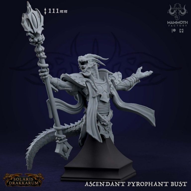 太阳纪元：德拉卡鲁姆3D打印模型|Mammoth Factory – January 2024 – Solaris Drakkarum – 3D Print Model