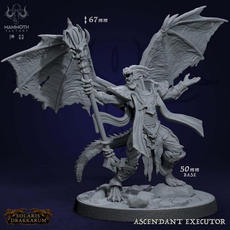 太阳纪元：德拉卡鲁姆3D打印模型|Mammoth Factory – January 2024 – Solaris Drakkarum – 3D Print Model