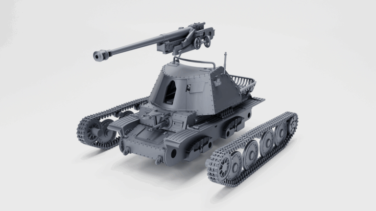 德国二战Marder III Ausf.H坦克3D打印模型|Marder III Ausf.H (Germany, WW2) – 3D Print Model
