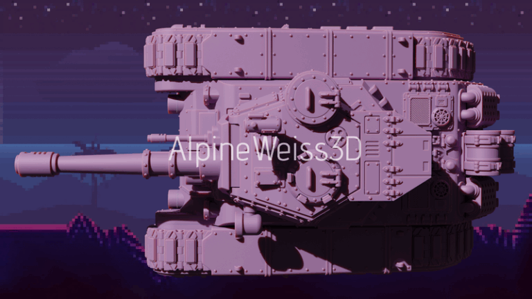 巨型帝国重装坦克 3D打印模型|Enourmous Imperial Heavy Tank – 3D Print Model