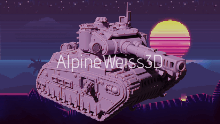 巨型帝国重装坦克 3D打印模型|Enourmous Imperial Heavy Tank – 3D Print Model