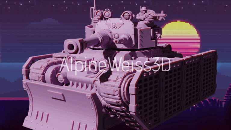 巨型帝国重装坦克 3D打印模型|Enourmous Imperial Heavy Tank – 3D Print Model