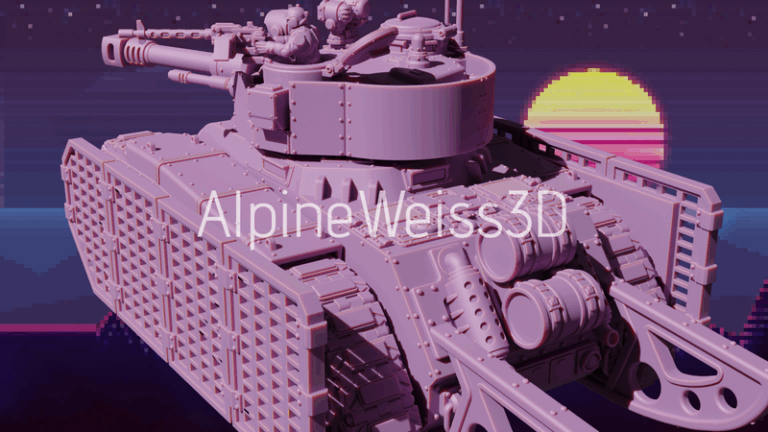 巨型帝国重装坦克 3D打印模型|Enourmous Imperial Heavy Tank – 3D Print Model