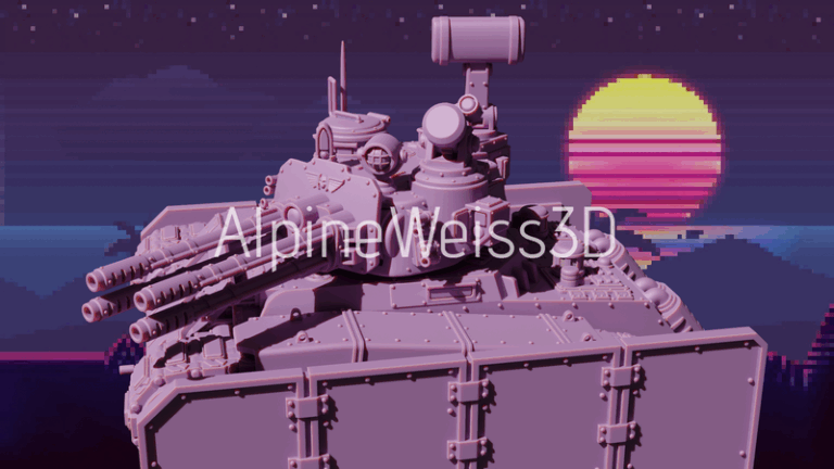 巨型帝国重装坦克 3D打印模型|Enourmous Imperial Heavy Tank – 3D Print Model