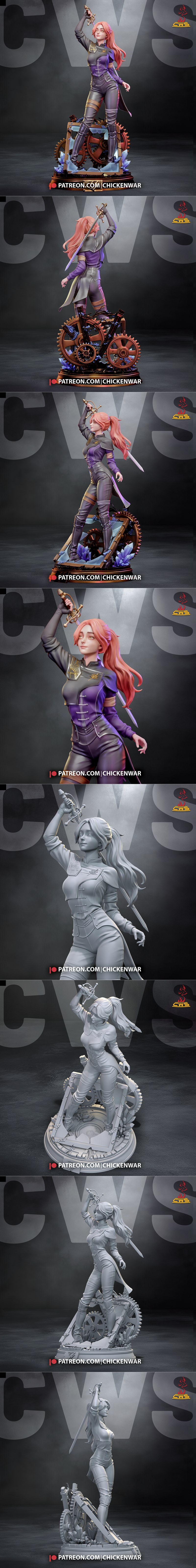 CW Studio - 马尔（Maelle）3D打印模型|CW Studio – Maelle – 3D Print Model STL