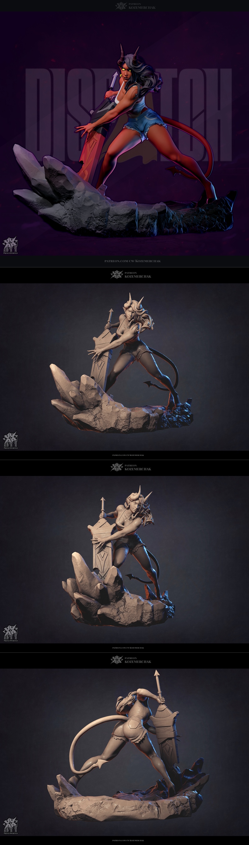 Malevola（Dispatch）-3D打印模型|Malevola (Dispatch) – 3D Print Model STL