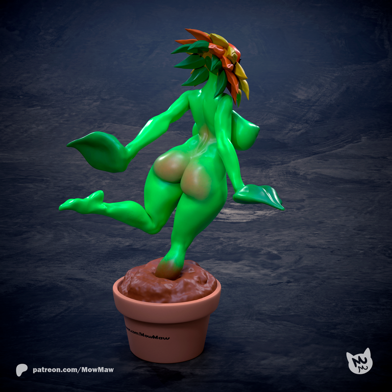 Mow Maw太阳花3D打印模型|Mow Maw Sculpts – Sunflower – 3D Print Model