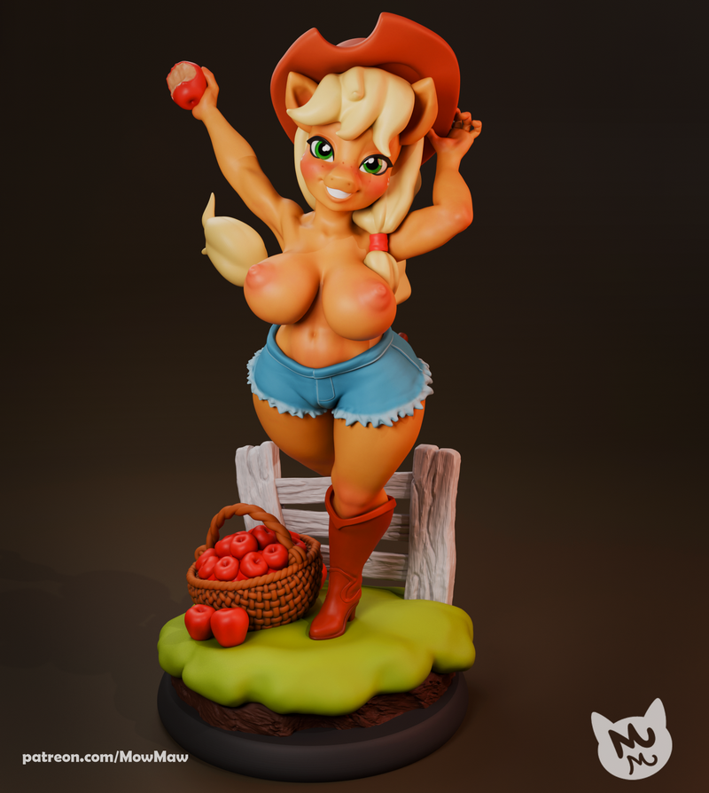 Mow Maw打造的苹果小马3D打印模型|Mow Maw Sculpts – Apple Pony – 3D Print Model