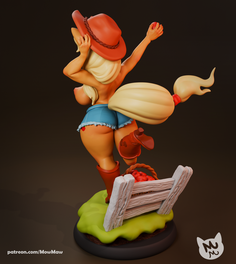 Mow Maw打造的苹果小马3D打印模型|Mow Maw Sculpts – Apple Pony – 3D Print Model