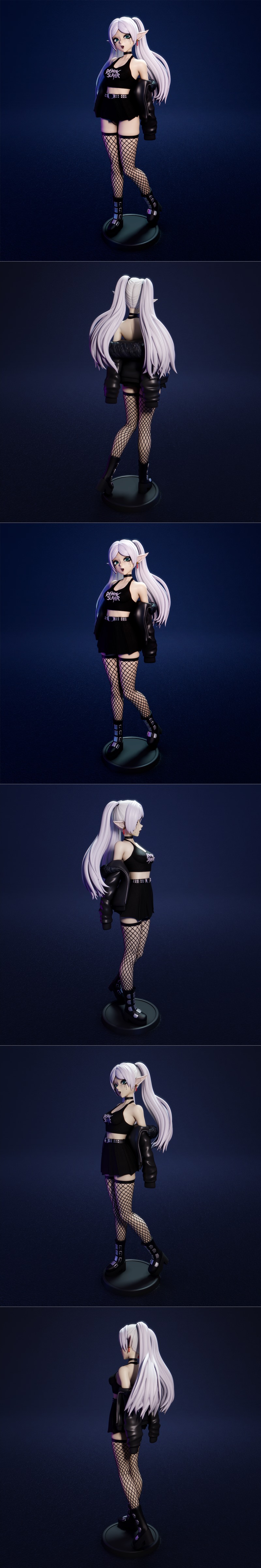 Goth Frieren 3D打印模型|Funservice – Goth Frieren – 3D Print Model STL