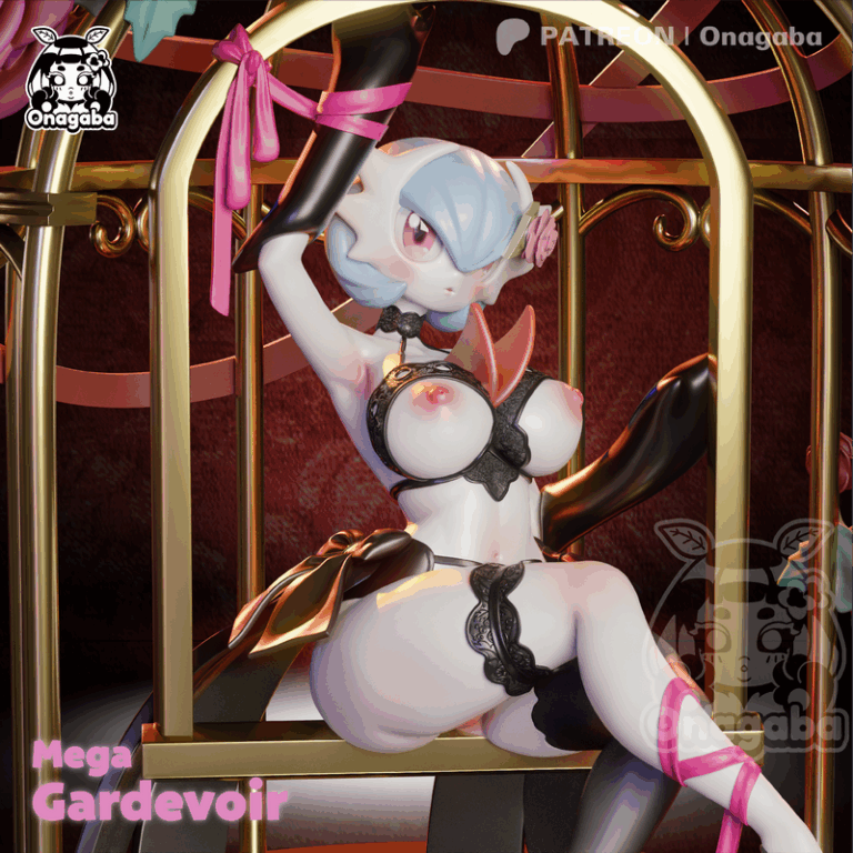 Onagaba - 巨型 Gardevoir - 3D打印模型|Onagaba – Mega Gardevoir – 3D Print Model