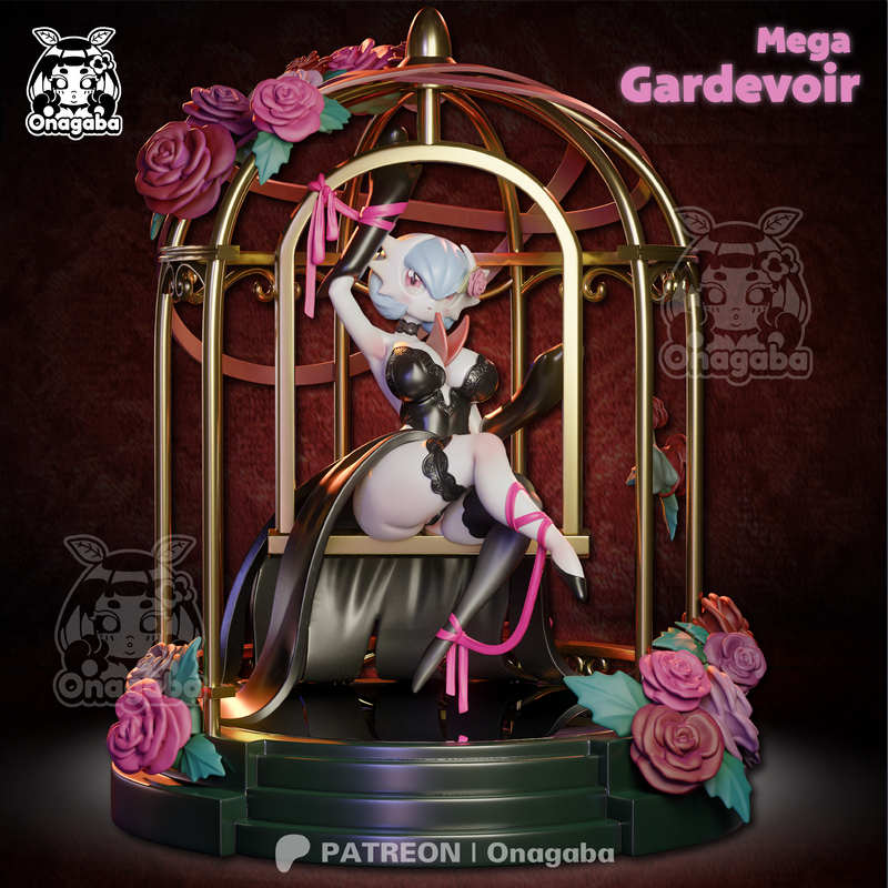 Onagaba - 巨型 Gardevoir - 3D打印模型|Onagaba – Mega Gardevoir – 3D Print Model