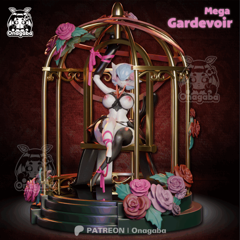 Onagaba - 巨型 Gardevoir - 3D打印模型|Onagaba – Mega Gardevoir – 3D Print Model