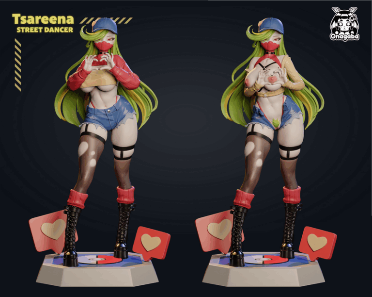 Onagaba《塔雷娜：街头舞者》3D打印模型|Onagaba – Tsareena the Street Dancer – 3D Print Model