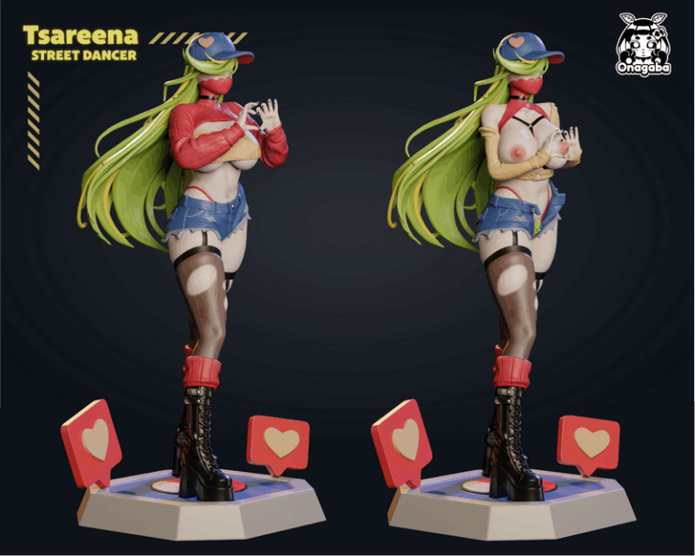Onagaba《塔雷娜：街头舞者》3D打印模型|Onagaba – Tsareena the Street Dancer – 3D Print Model