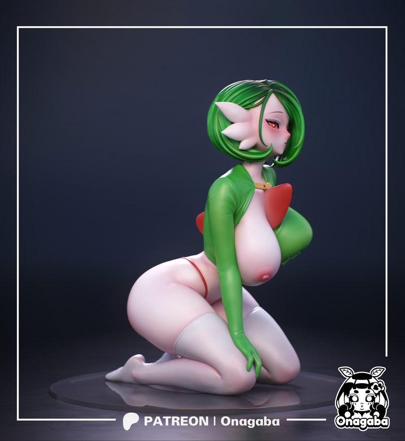 Onagaba - 3D打印萌宠模型 - 萌系Gardevoir|Onagaba – Flirty Gardevoir – 3D Print Model