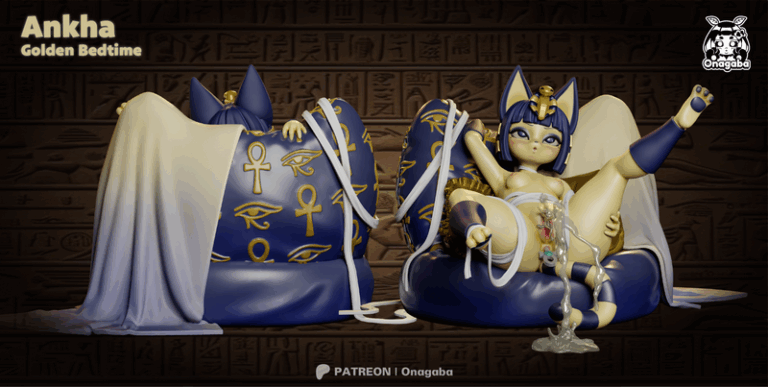 安克哈金色卧室 3D打印模型|Onagaba – Ankha Golden Bedtime – 3D Print Model