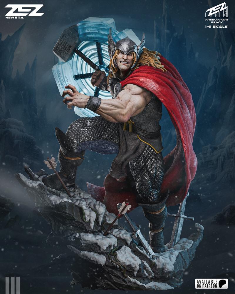 ZEZ Studio - 复刻雷神托尔 - 3D打印模型|ZEZ Studio – Thor – God of Thunder – 3D Print Model STL