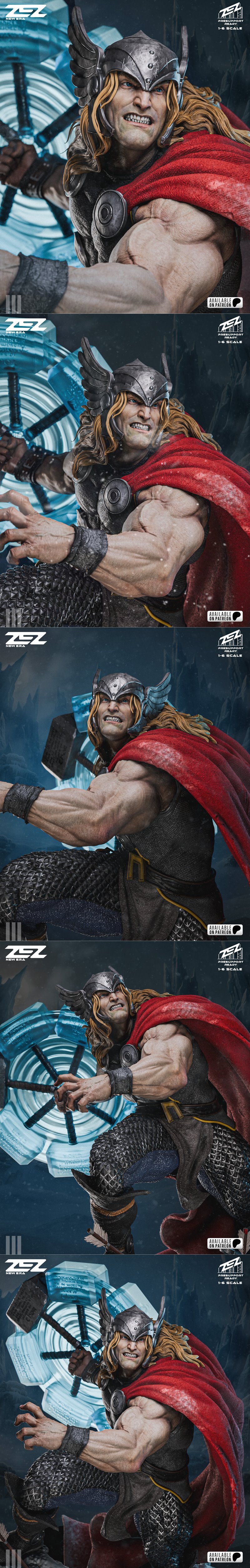 ZEZ Studio - 复刻雷神托尔 - 3D打印模型|ZEZ Studio – Thor – God of Thunder – 3D Print Model STL