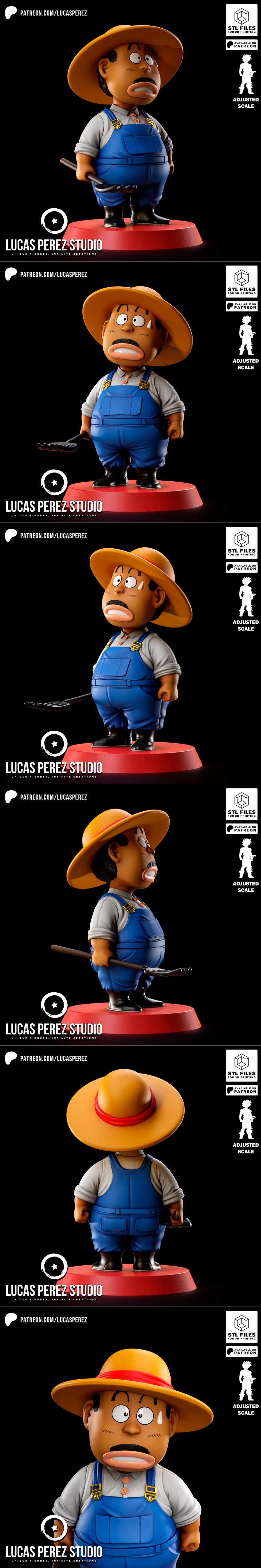 Lucas Perez - 农夫小可爱 - 3D打印模型|Lucas Perez – Agricultor Chibi – 3D Print Model STL