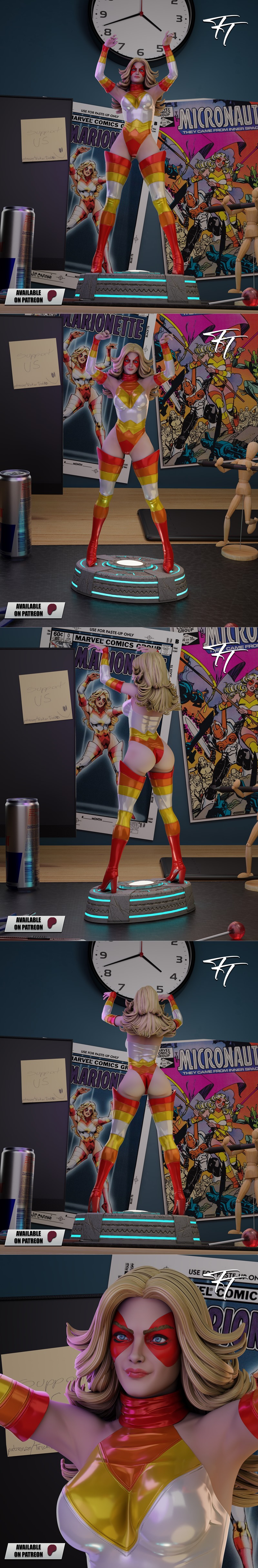 微缩战士：木偶人 3D打印模型|Trick or Treat – Marionette (Micronauts) – 3D Print Model STL