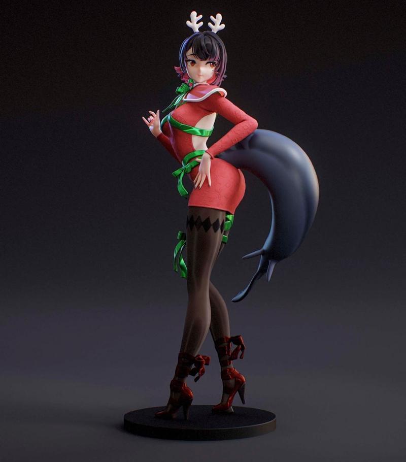 Shercoon3D - 圣诞艾伦乔 3D打印模型|Shercoon3D – Christmas Ellen Joe – 3D Print Model STL