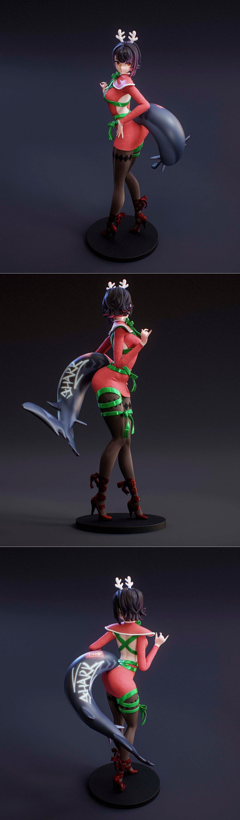 Shercoon3D - 圣诞艾伦乔 3D打印模型|Shercoon3D – Christmas Ellen Joe – 3D Print Model STL