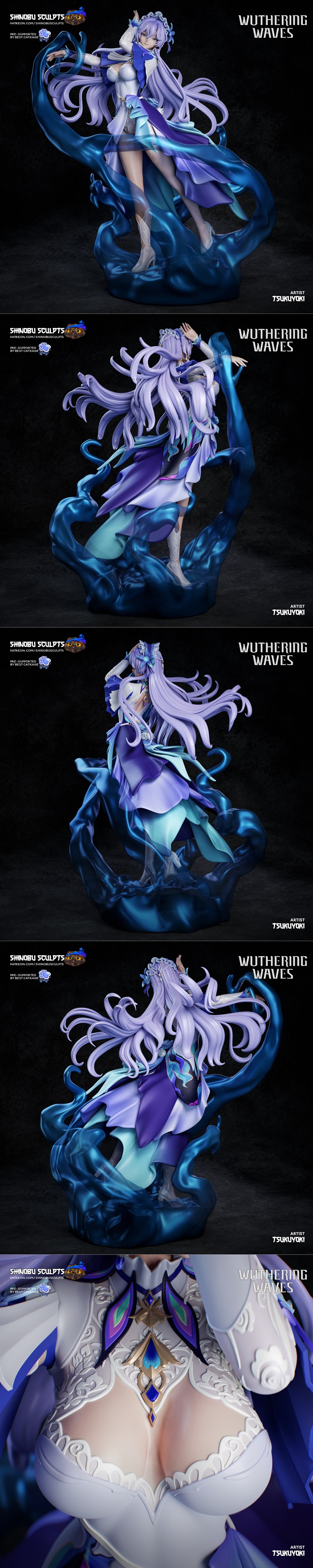 Shinobu雕塑模型 - Cantarella 3D打印作品|Shinobu Sculpt – Cantarella – 3D Print Model STL