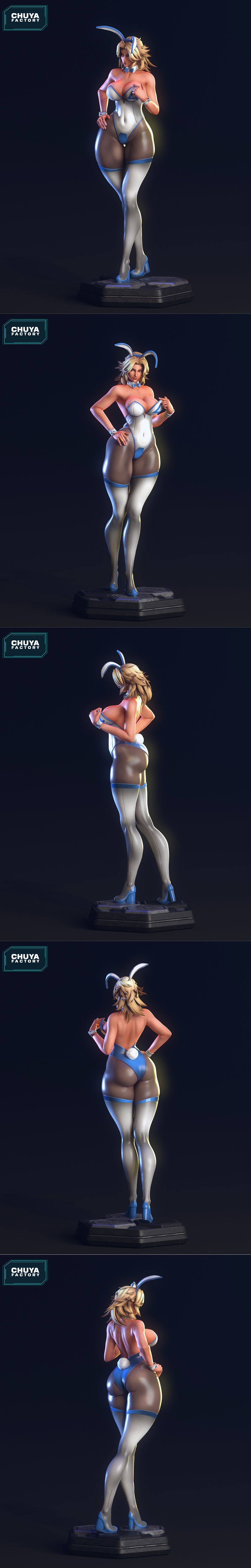 奇亚工厂-苏·斯通-隐形女-3D打印模型|Chuya Factory – Sue Storm – Invisible Woman – 3D Print Model STL