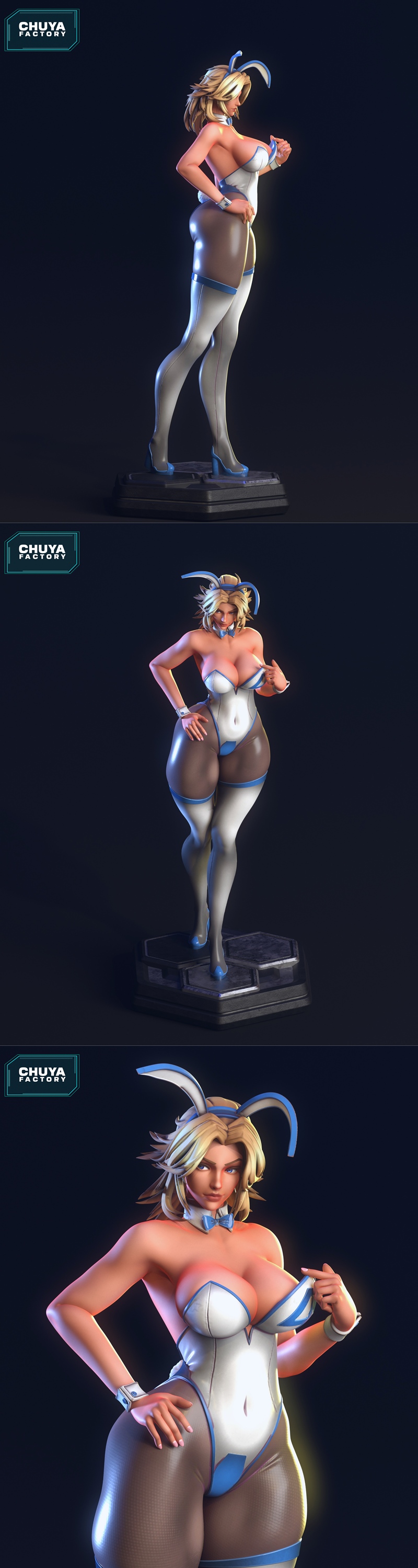 奇亚工厂-苏·斯通-隐形女-3D打印模型|Chuya Factory – Sue Storm – Invisible Woman – 3D Print Model STL