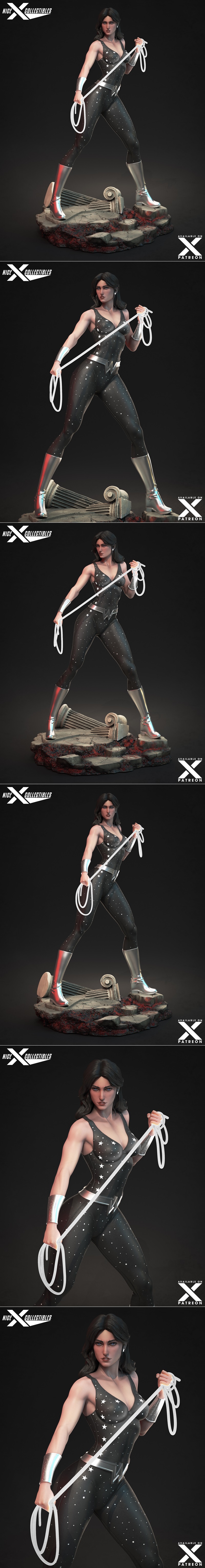 Nice X Collectibles - 奇妙女孩 3D打印模型|Nice X Collectibles – Wonder Girl – 3D Print Model STL