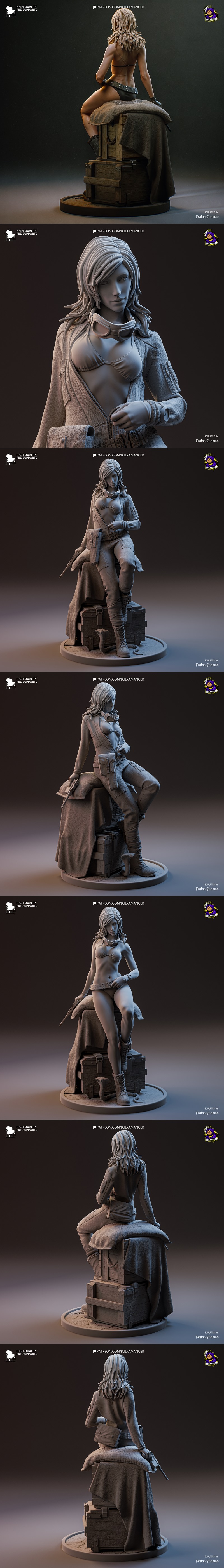 EVA金属 Gear 回归：蛇屋战士3D打印模型|Bulkamancer Sculpts – EVA – Metal Gear Solid Delta – Snake Eater – 3D Print Model STL