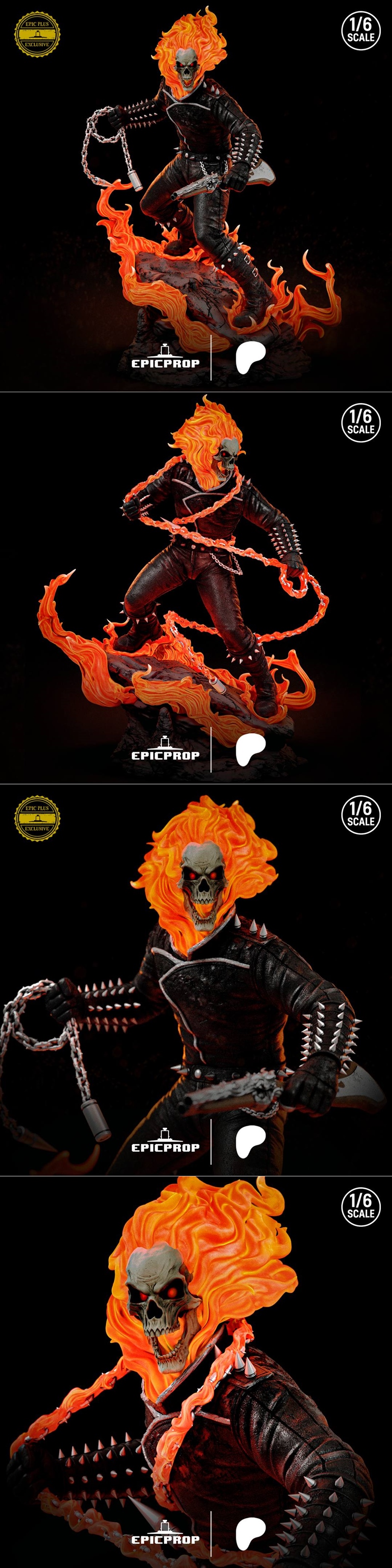 鬼影侠3D打印模型|Epic Prop – Ghost Rider – 3D Print Model STL