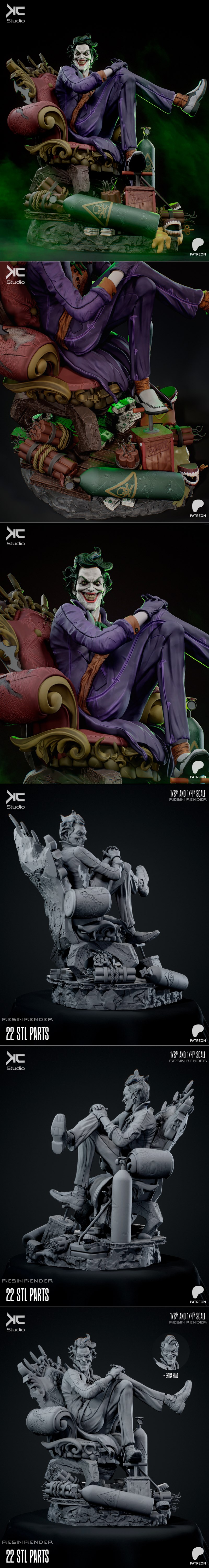 KC Studio - 狐狸少年 - 3D打印模型|KC Studio – Joker – 3D Print Model STL