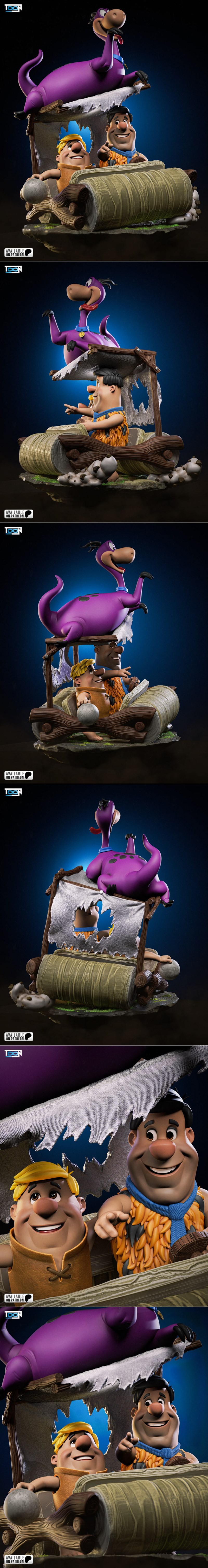 美石工作室-弗兰克石头-3D打印模型|Toon Studios – Flintstones – 3D Print Model STL